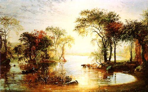 Jasper Cropsey Sunset Sailing